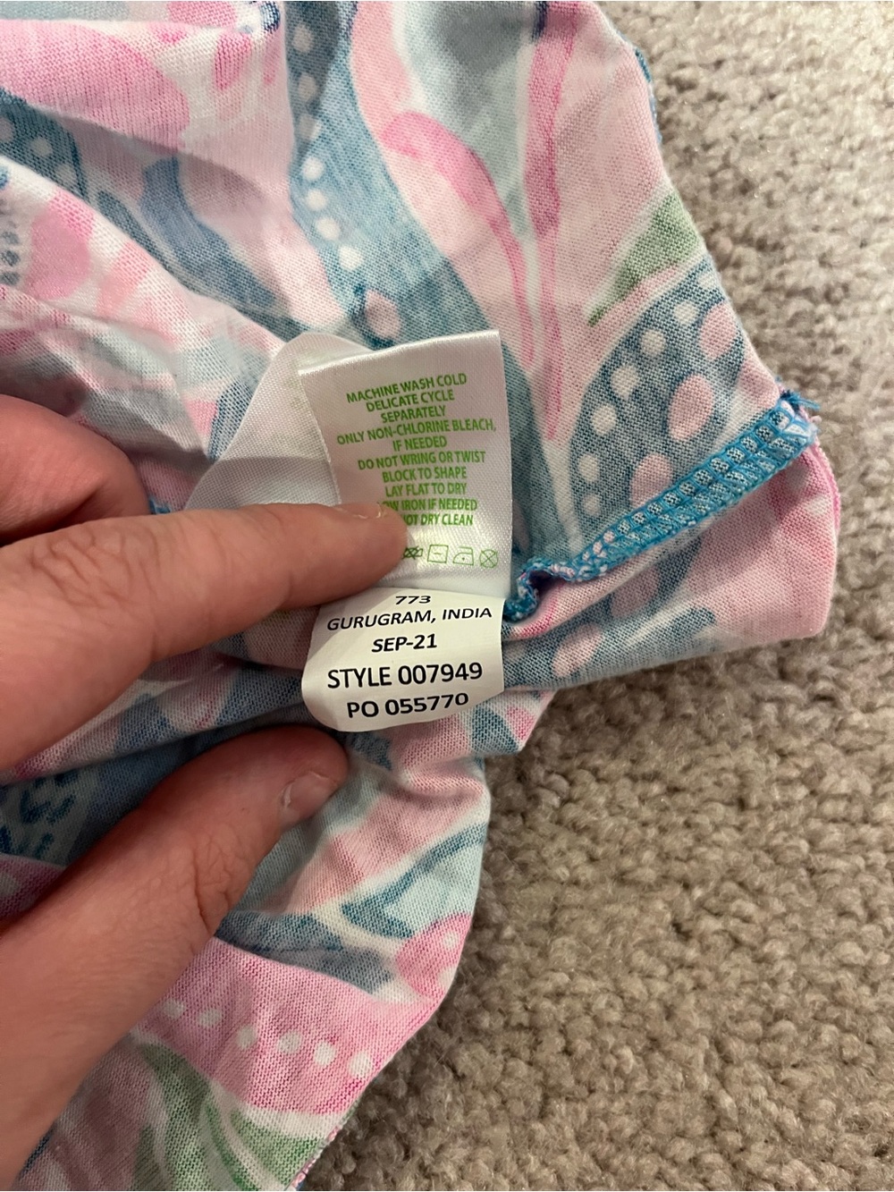 Lily Pulitzer 3/4 Sleeve Tropical Floral Print Geanna Swing Dress - Picture 6 of 10